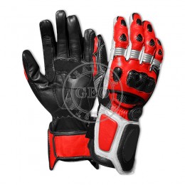 Motorbike Racing Team Genuine Leather Gloves